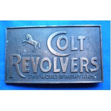 Colt Revolvers Brass Belt Buckle